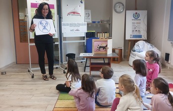 Wizyta 6 latków w bibliotece- warsztaty biblioterapeutyczne 