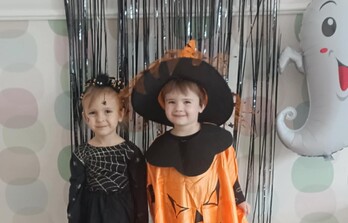 Bal Straszydełek w grupie Żabki i Tygryski